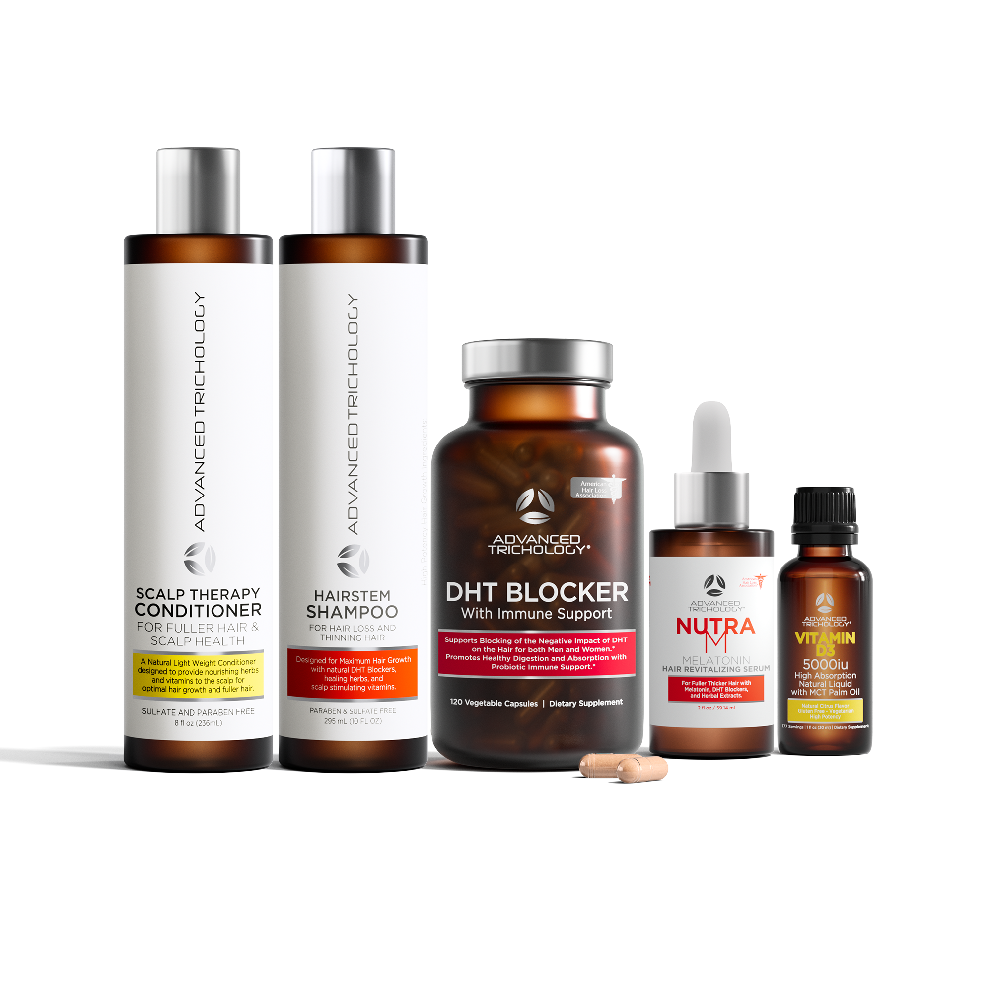 Men's Hair Growth Bundle for Ages 18-29 | Natural Hair Regrowth Treatment Kit for Thinning Hair | Perfect for Daily Use & Styling