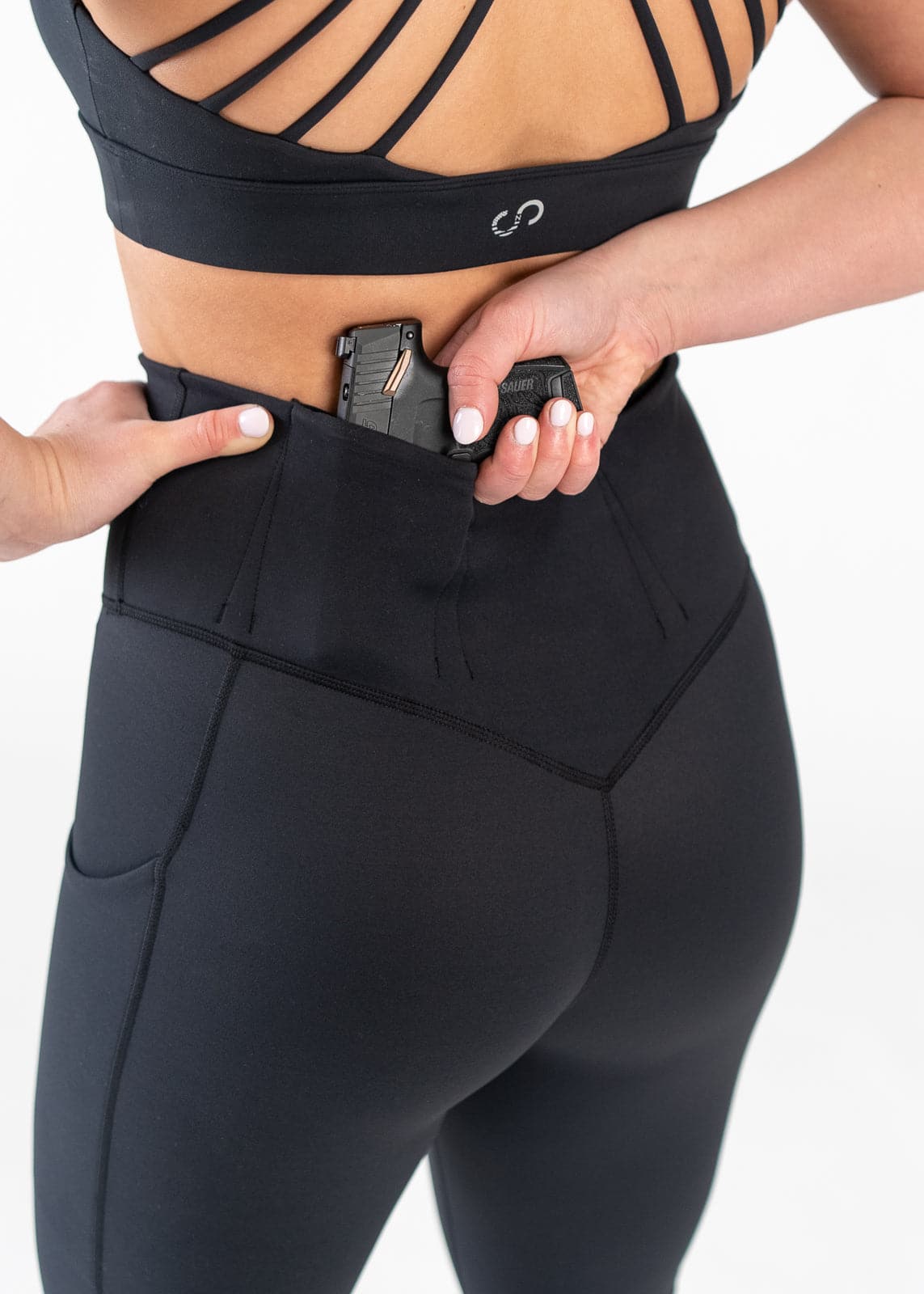 Best Concealed Carry Leggings with Hidden Pockets for Women | Comfortable & Stylish Black Yoga Pants | Perfect for Gym, Running & Everyday Wear