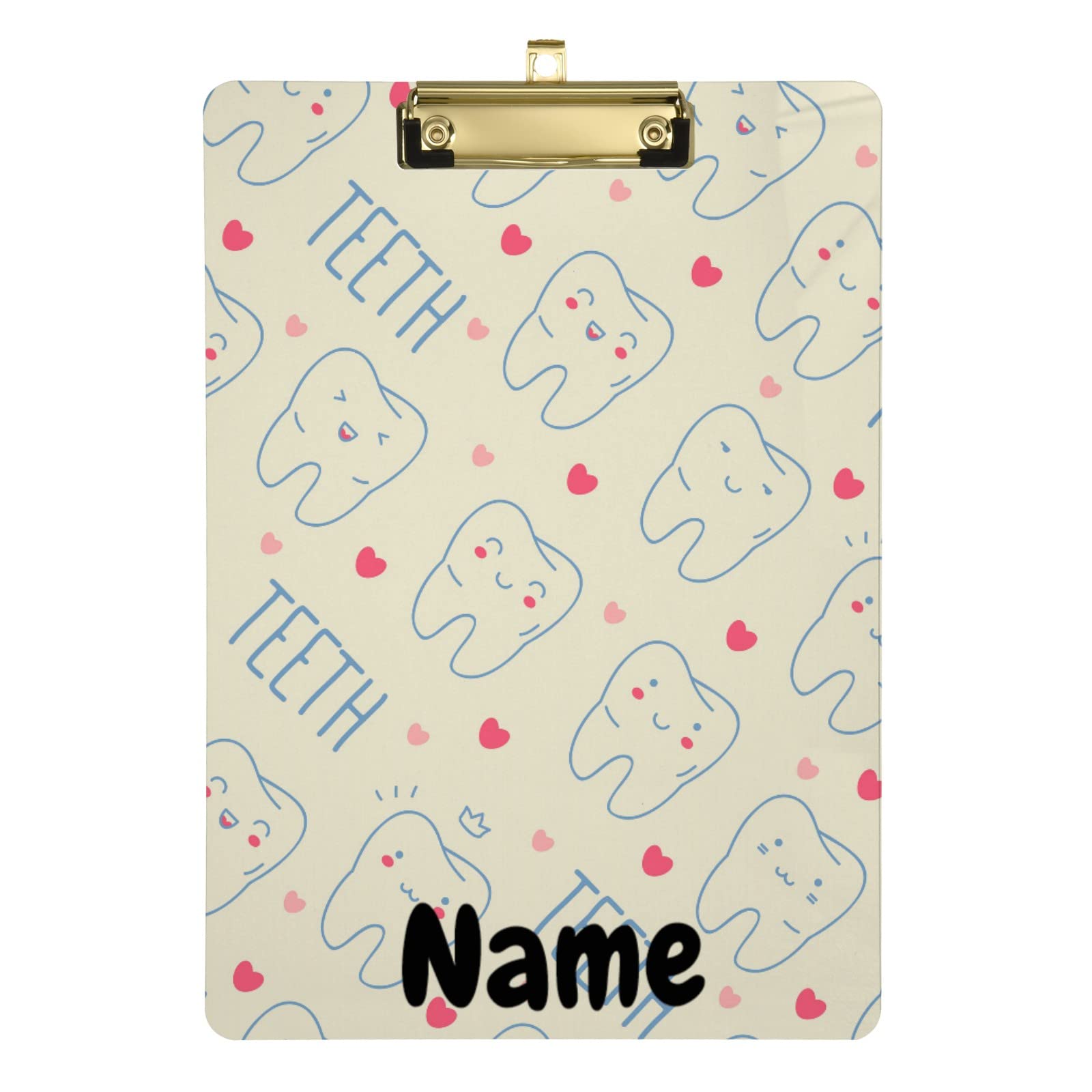 Personalized Husky Name Cute Teeth Clipboards for Office, Jobsite, Medical & School - Perfect for Organizing Documents, Patient Charts, and Classroom Papers