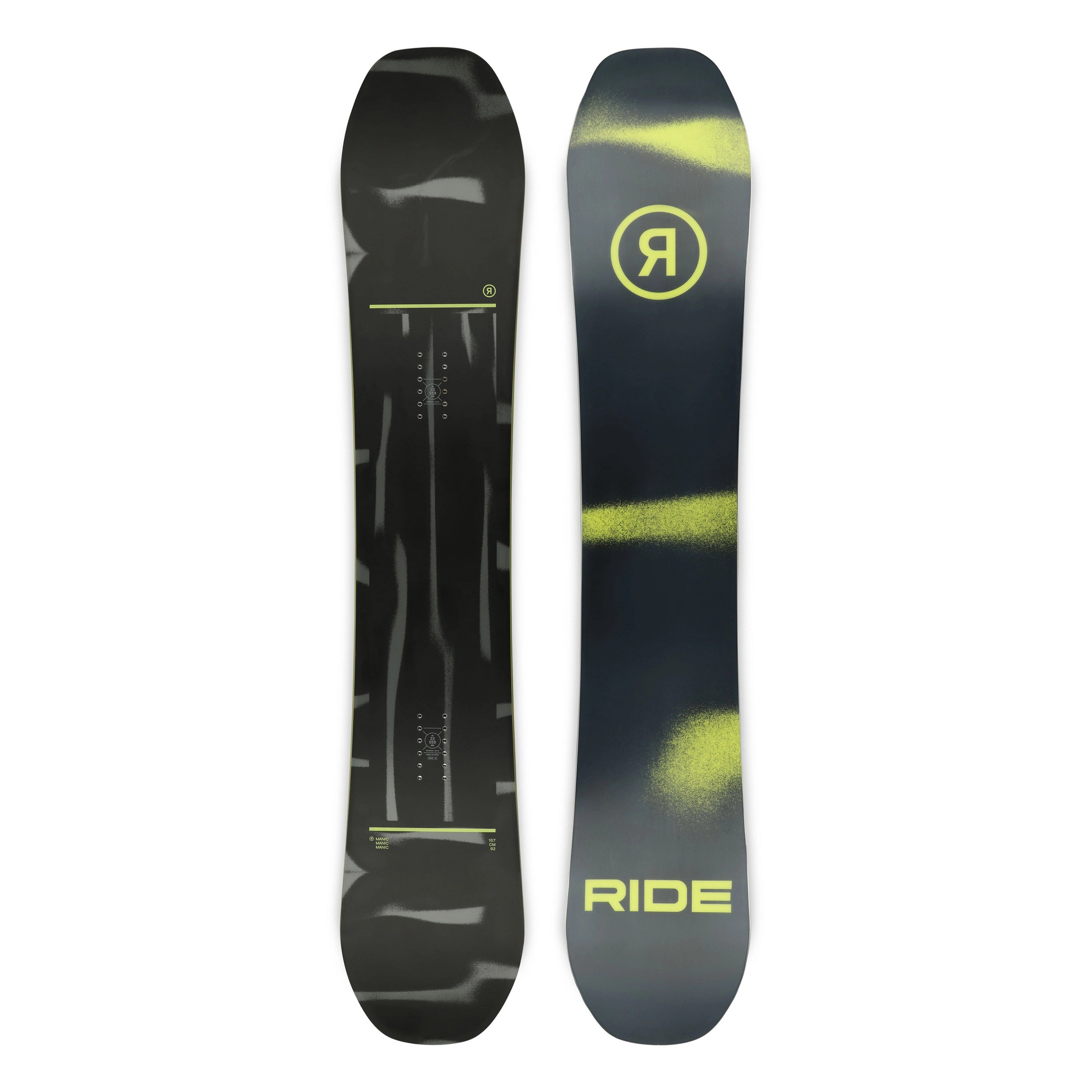 2025 Ride MANIC Snowboard - All-Mountain Freestyle Snowboard for Men & Women | Perfect for Park, Powder & Groomed Runs