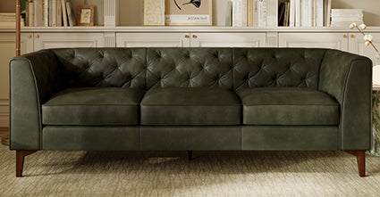 Essex Sofa - Modern Comfortable Couch for Living Room, Lounge & Office - Upholstered Fabric Sectional with Sturdy Frame - Perfect for Relaxing, Entertaining & Small Spaces