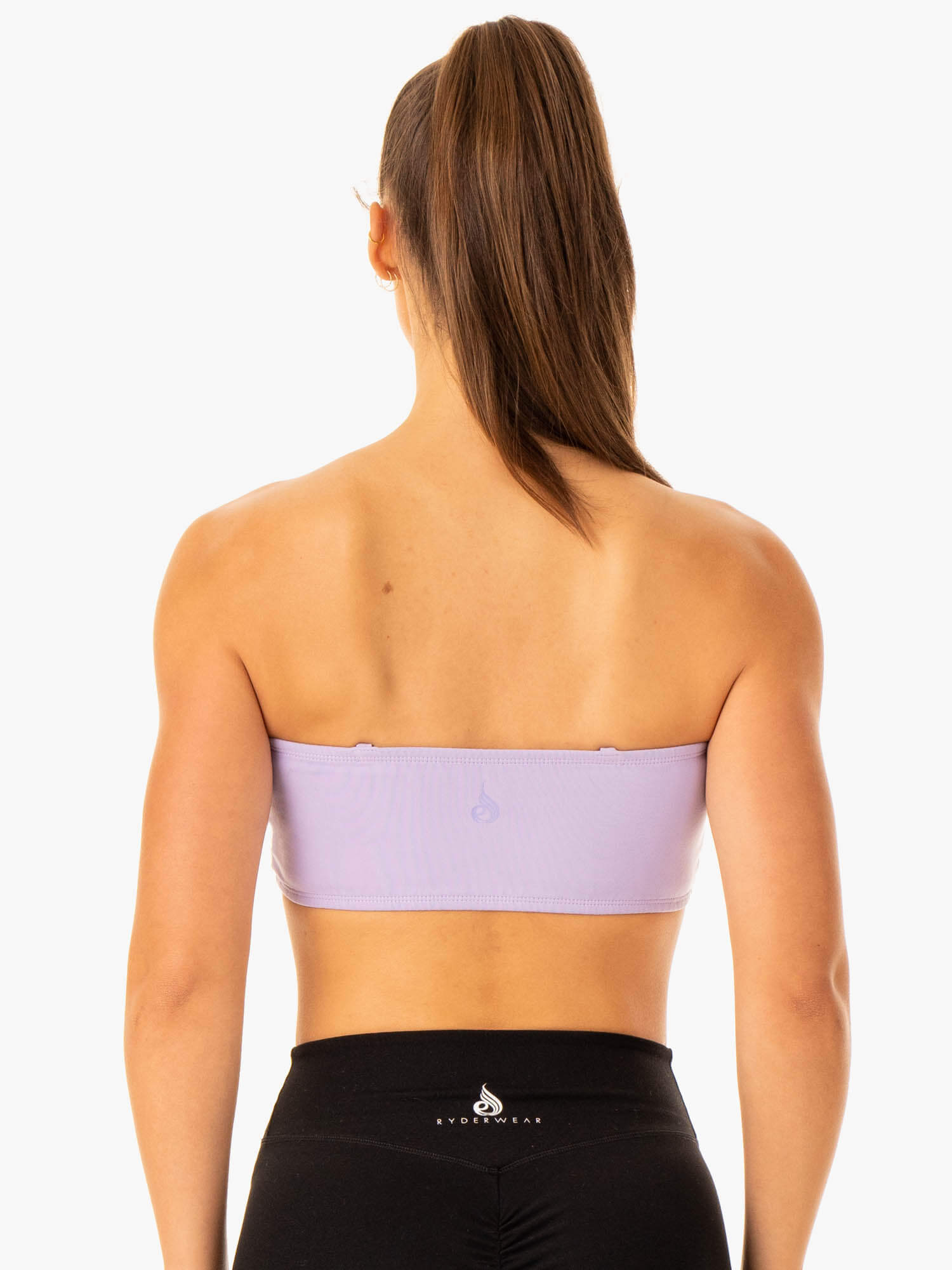 Convertible Bandeau Sports Bra for Women - Adjustable Straps & Breathable Fabric - Lavender - Perfect for Yoga, Running & Gym Workouts