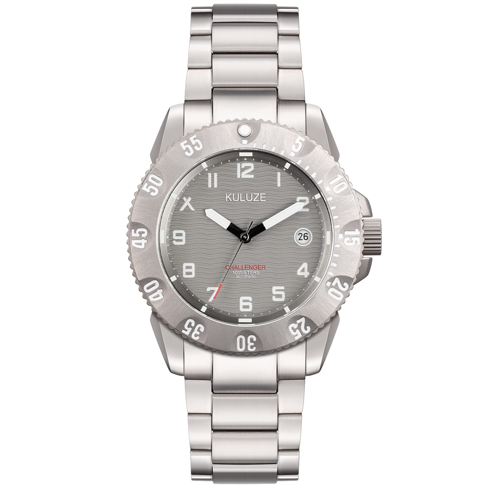 Titanium Men's Automatic Watch - 100M Waterproof, Sapphire Crystal for Outdoor & Diving