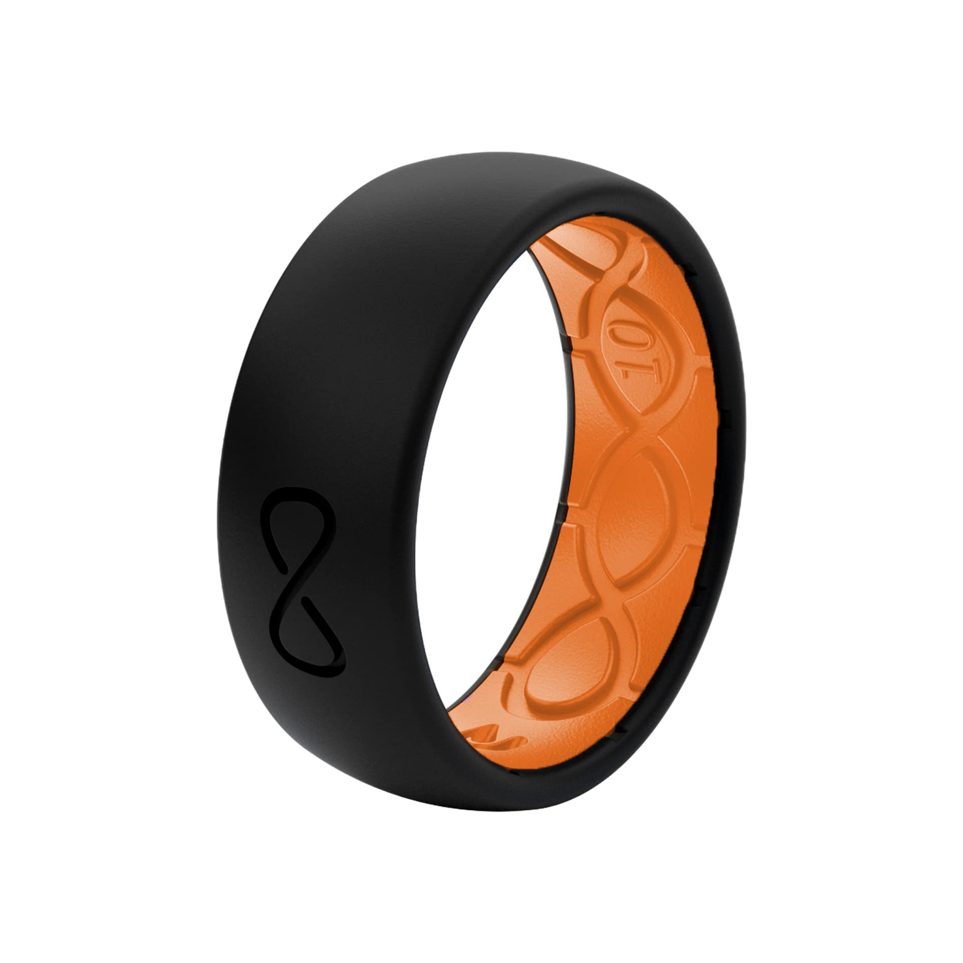 Groove Life Solid Silicone Ring for Men - Breathable Comfort Fit Wedding Band with Unique Design & Lifetime Warranty | Perfect for Active Lifestyles, Gym, Swimming & Outdoor Adventures