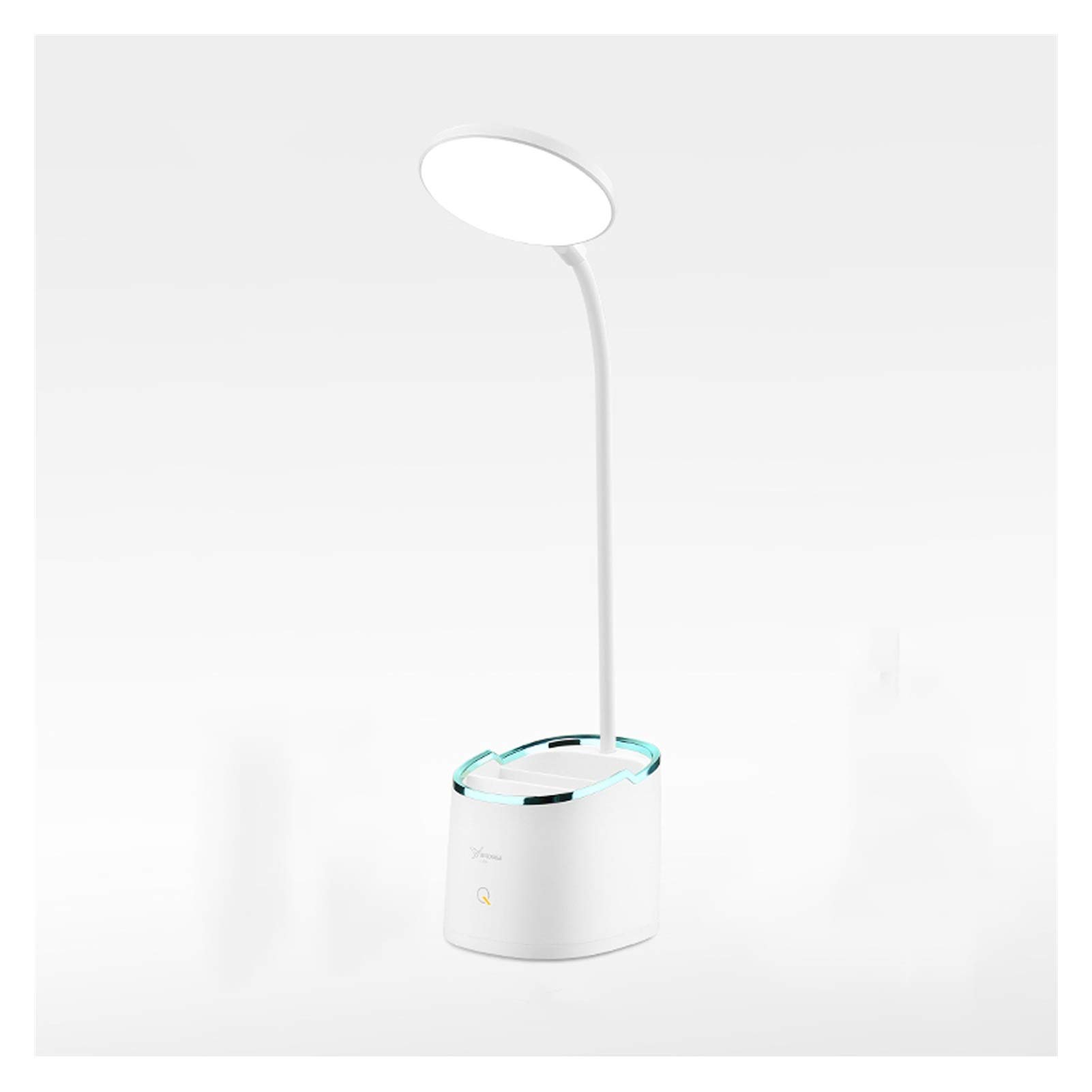 JKXWX Multifunctional LED Desk Lamp with 3-Level Brightness Adjustment, USB Charging Port & Phone Stand - Touch Control Eye Protection Study Light for Office, Reading & Home (Blue) - Perfect for Students, Professionals & Nighttime Use