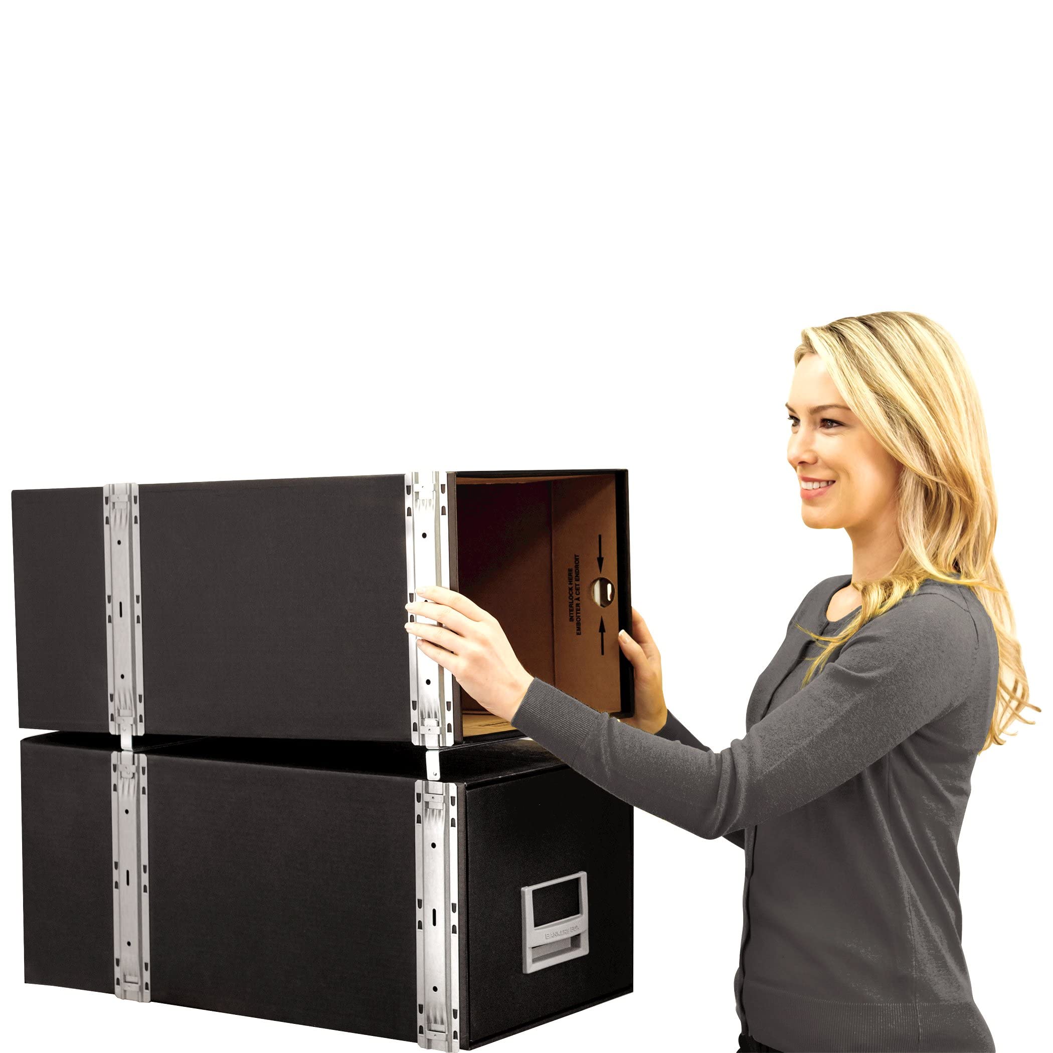 Bankers Box Metal Base for StaxonSteel Storage Drawers - Letter Size (1 Pack) | Heavy Duty File Organizer for Office, Home & Business Document Storage