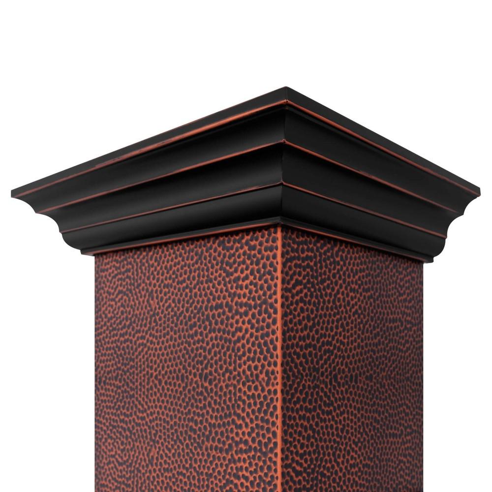 ZLINE Designer Series Wall Mount Range Hood in Hand Hammered Copper & Oil Rubbed Bronze (655 HBXXX) - Premium Kitchen Ventilation for Modern Homes & Restaurants