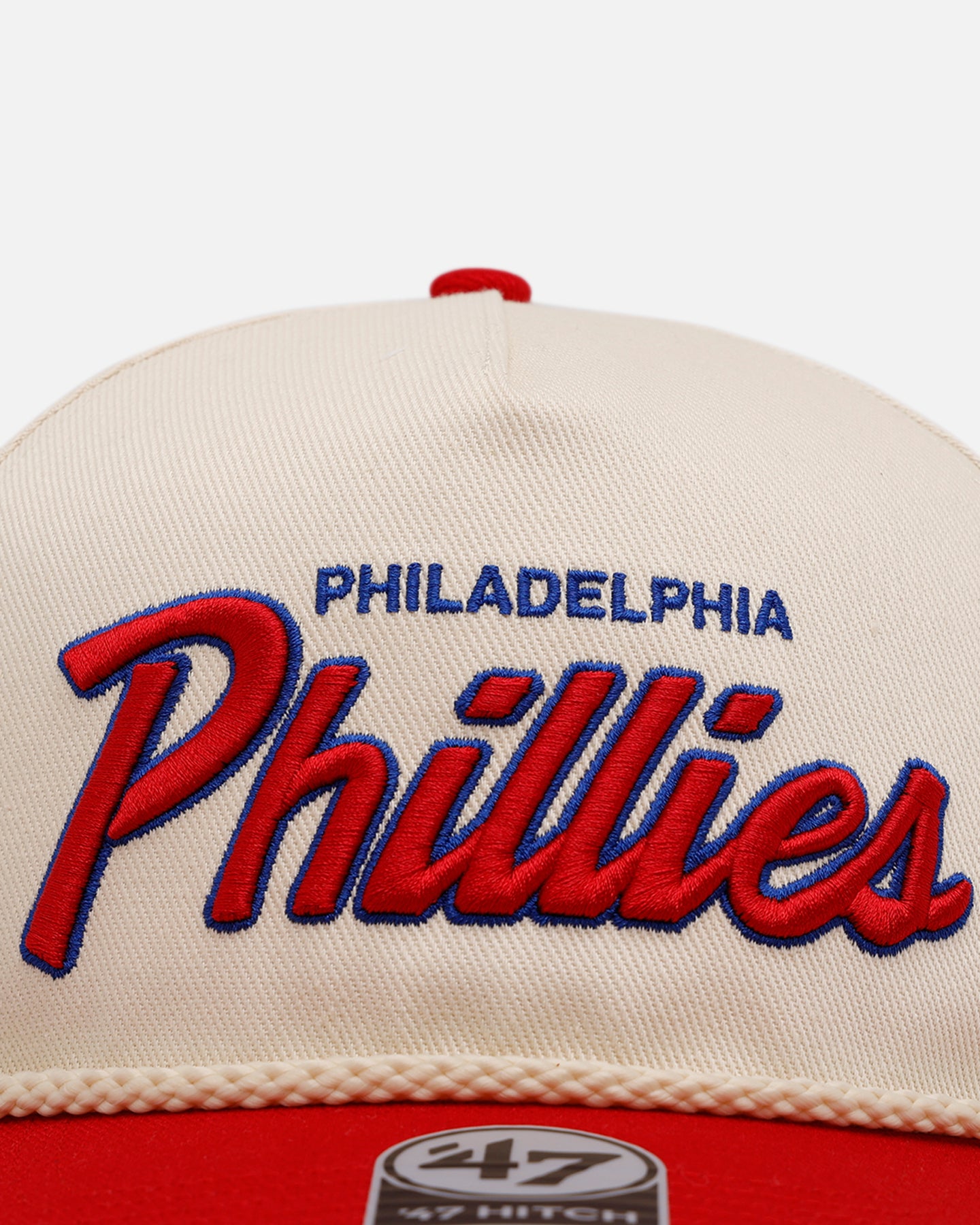 47 Brand Philadelphia Phillies MLB Opening Day Script Hitch Snapback Hat - Adjustable Baseball Cap for Men & Women - Perfect for Games, Sports & Casual Wear