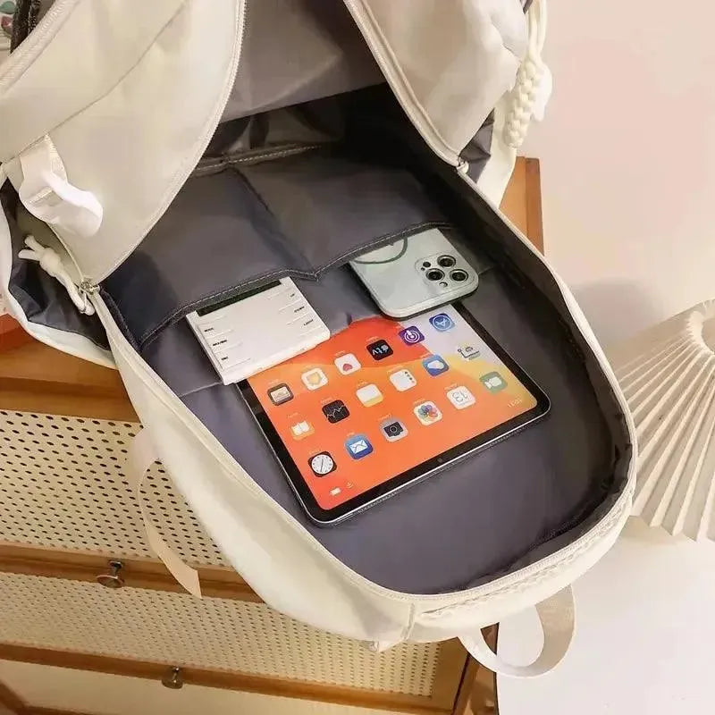 Stylish Large Capacity Women's Backpack for Travel, Work & College - Durable Waterproof Laptop Backpack with USB Charging Port