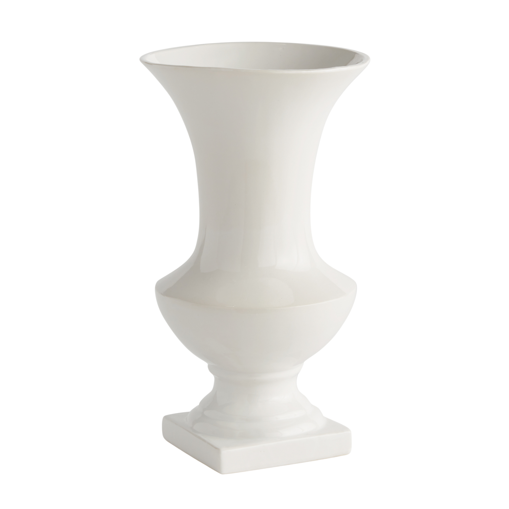 Antoinette Elegant Ceramic Footed Vase - Handcrafted Home Decor for Living Room, Dining Table, Wedding Centerpiece & Gift Idea