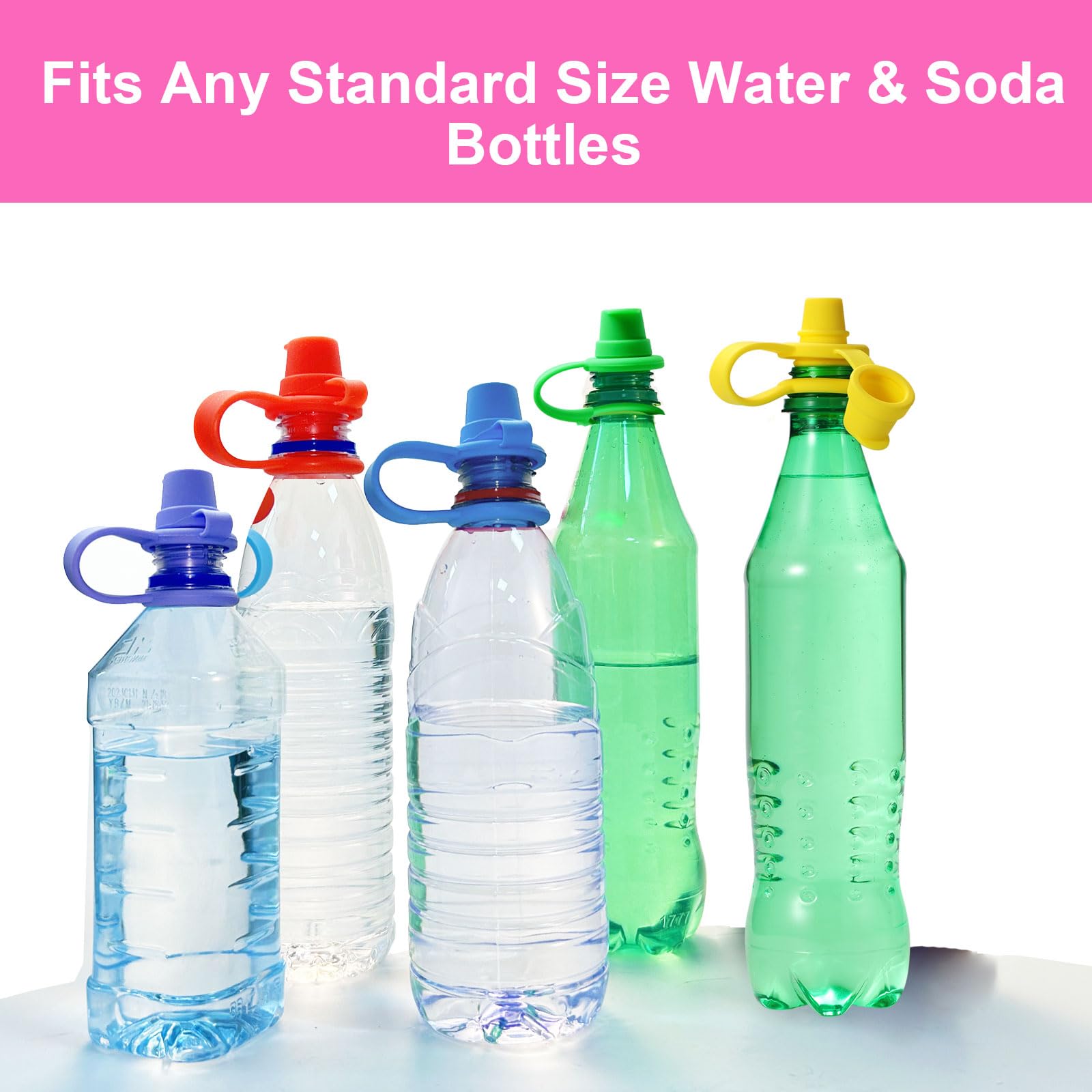 No Spill Silicone Bottle Spout for Toddlers - 5 Pack (Upgraded) - Perfect for Travel & Daycare
