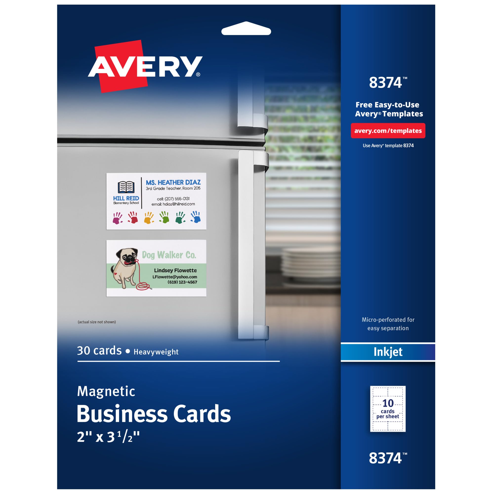 Avery Magnetic Printable Business Cards 2
