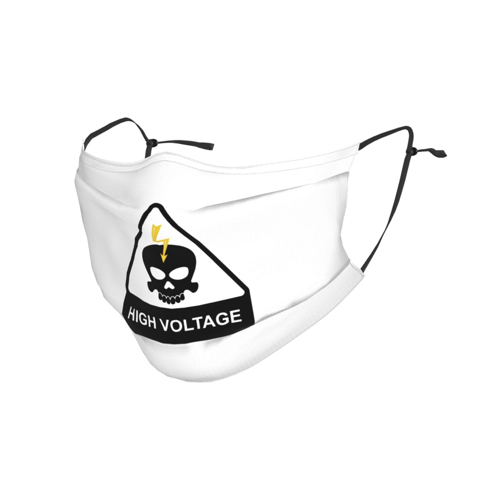 Reusable Adjustable Skull & Lightning Bolt Face Mask with Filter - Breathable & Washable for Men, Women & Kids - Perfect for Halloween, Cosplay & Daily Protection