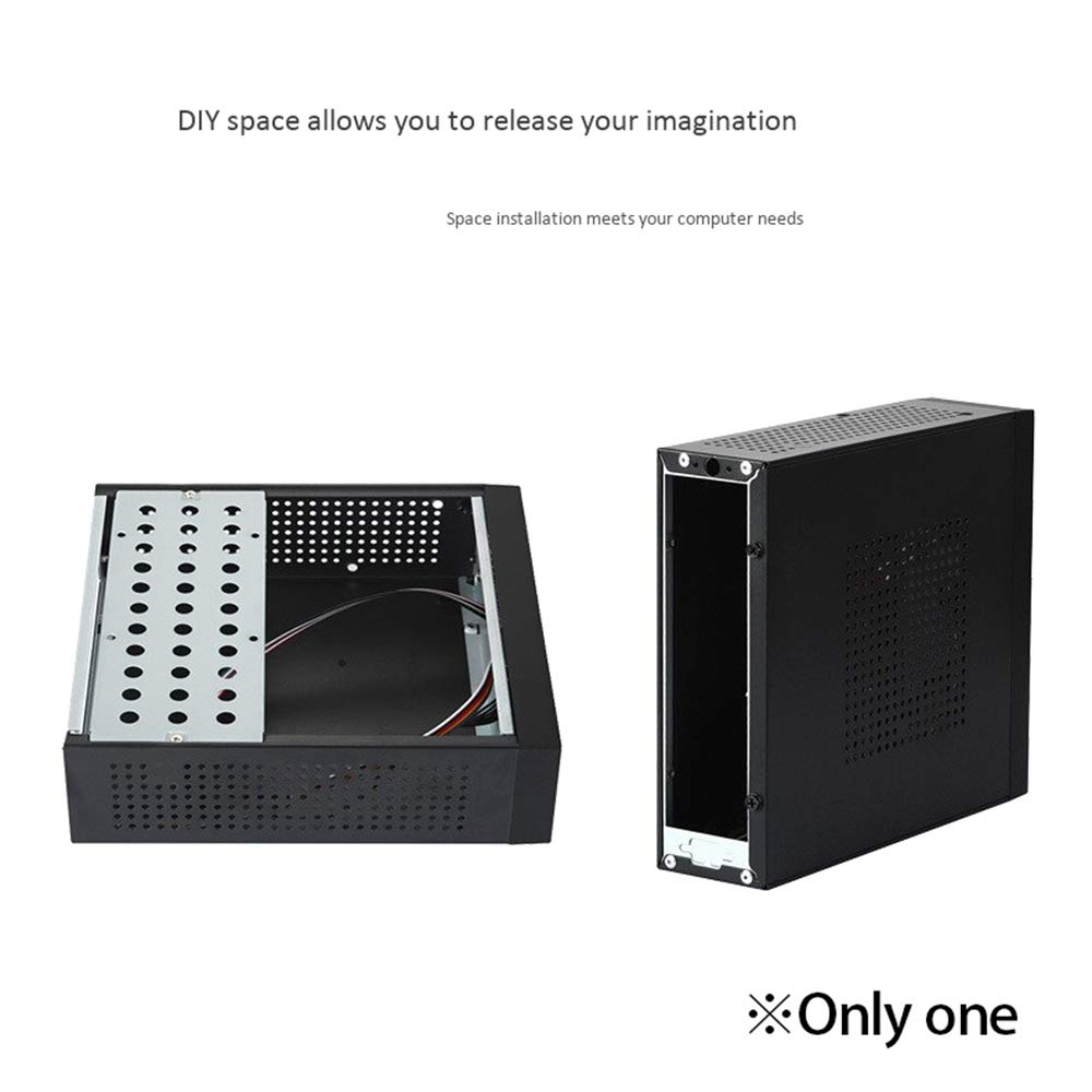 Pmandgk ITX Computer Case M06 - Compact Mini PC Case for HTPC, Industrial Control & Gaming Desktop - Perfect for Home Theater, Office & Small Space Setups