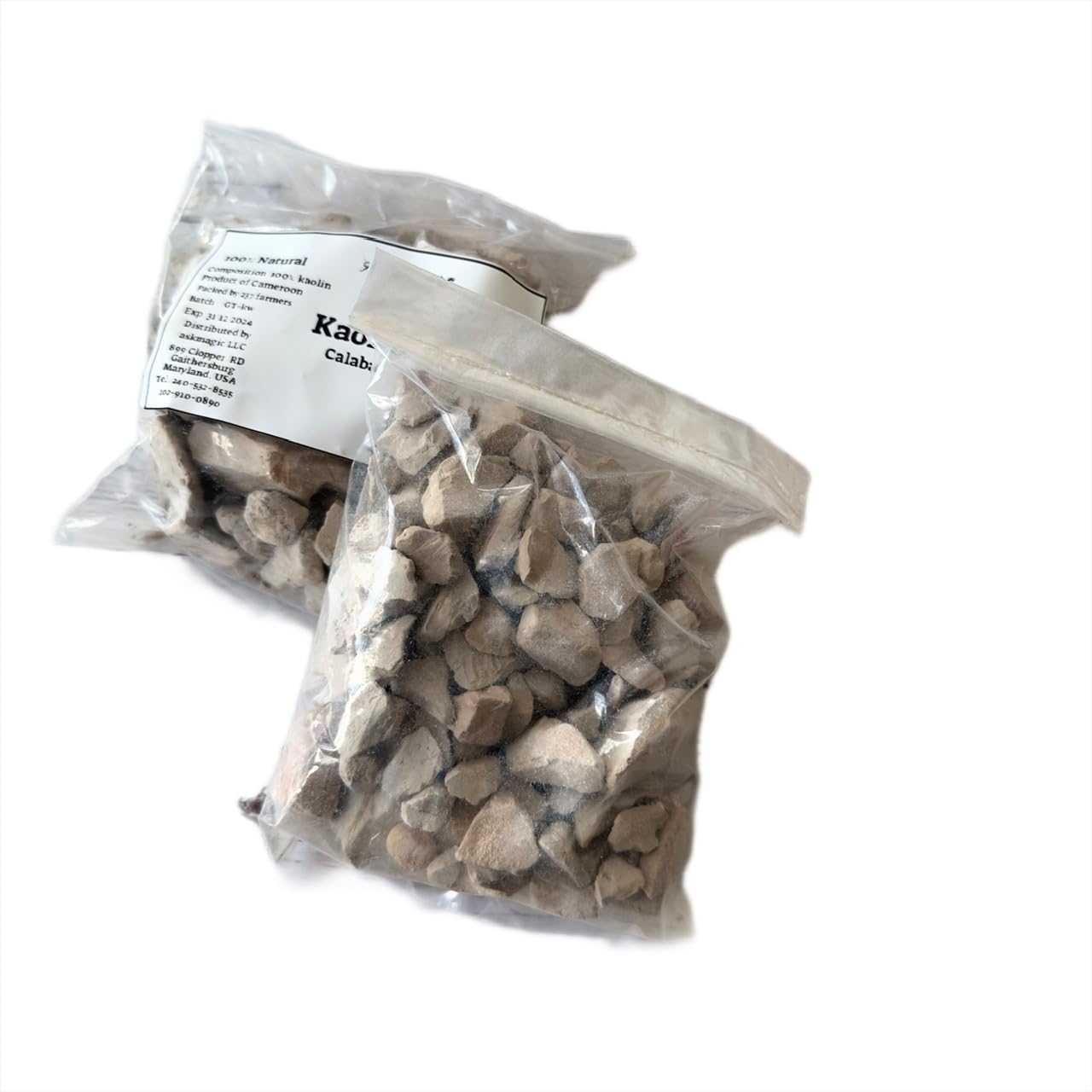 Premium Cameroon Kaolin Clay - Natural African Calaba Chalk for Skin & Hair Care | Detox, Exfoliation & DIY Beauty Recipes