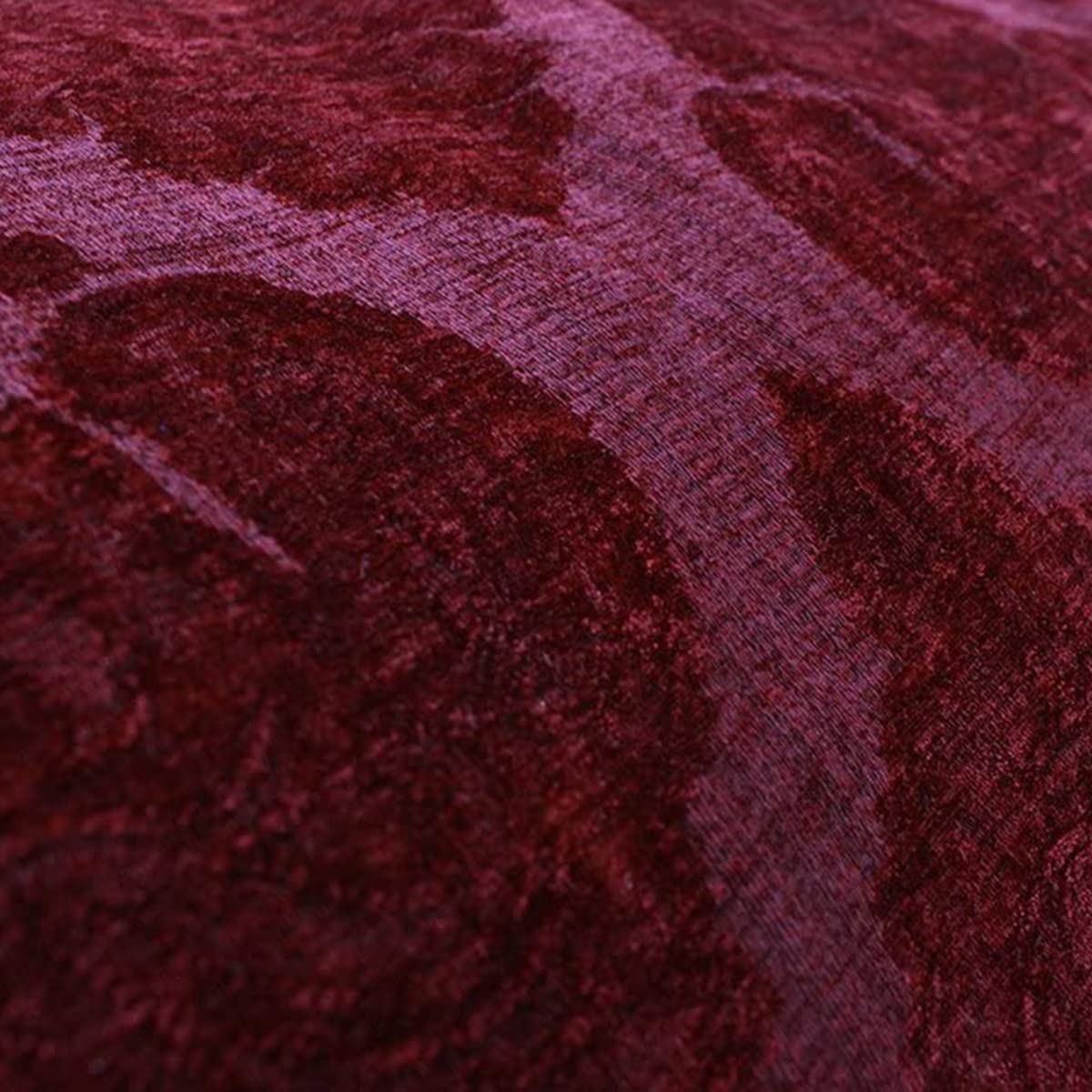 Winchester Pencil Pleat Curtains 66x72 Inches - Raspberry Red Blackout Window Drapes for Living Room & Bedroom
