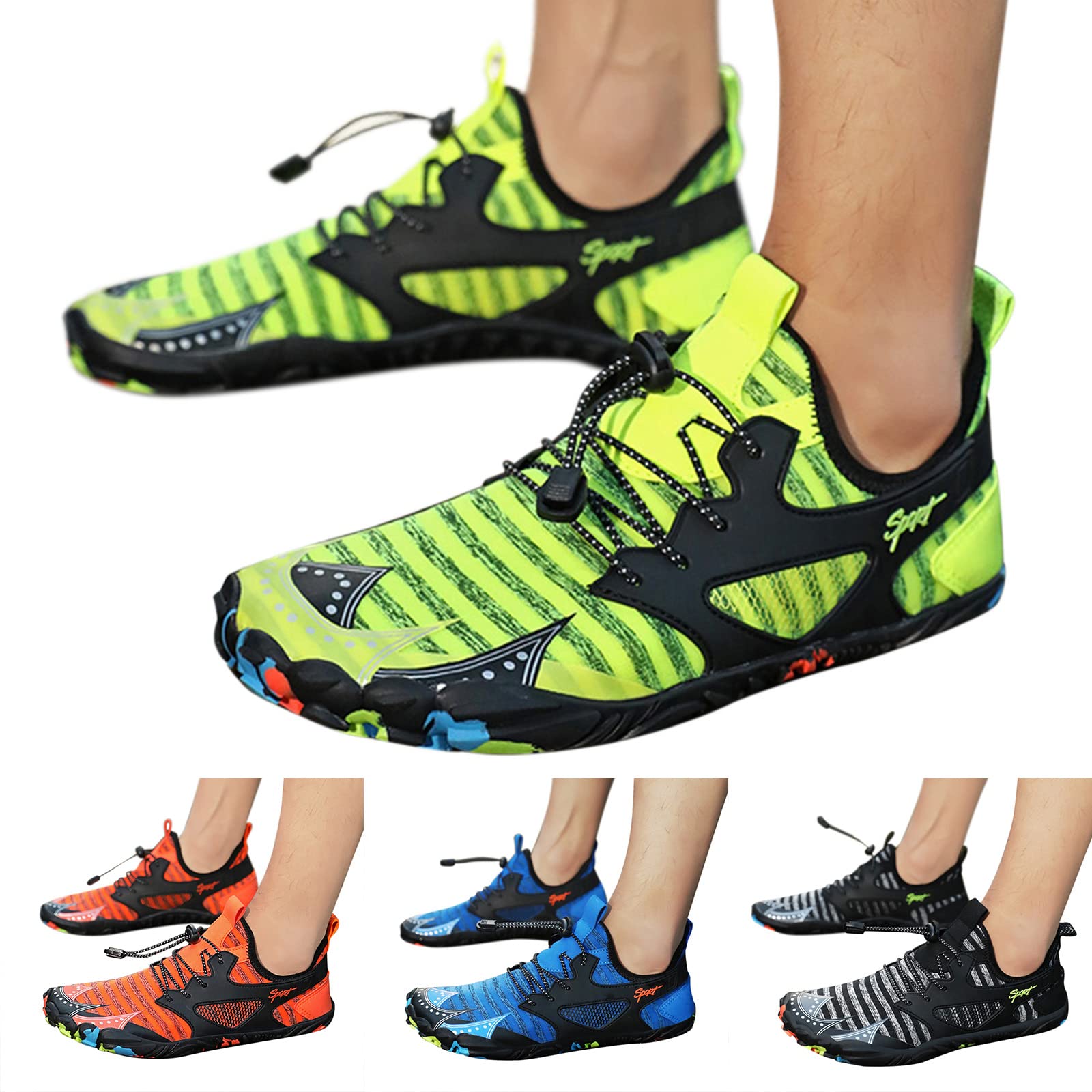 **Men's Quick-Drying Water Shoes - Lightweight Sports Trainers for Swimming, Diving, Hiking & Outdoor Activities | Summer Fashion Sneakers**