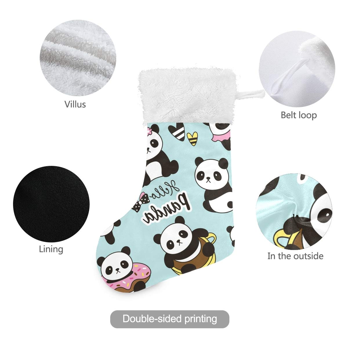 Funny Panda Christmas Stockings - 17