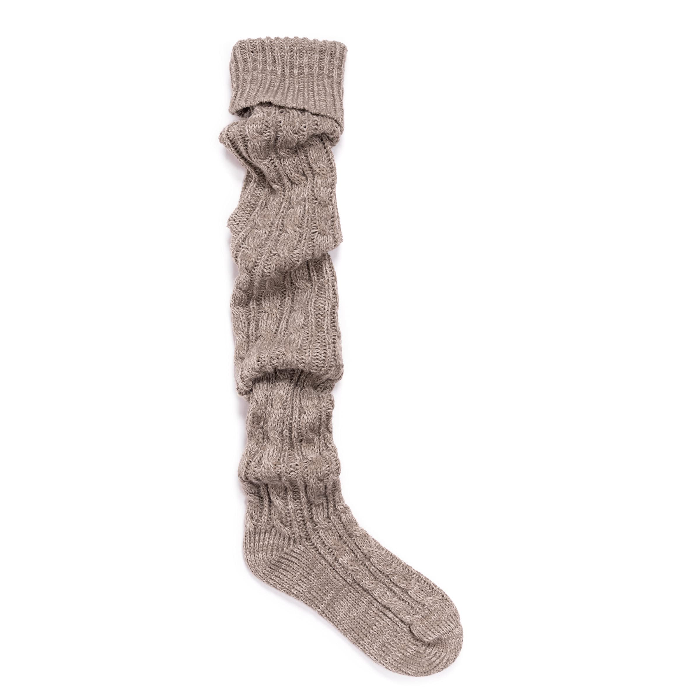 MUK LUKS Women's Cable Knit Over The Knee Socks - Warm Winter Boot Socks for Women, Cozy Knitted Thigh High Socks for Boots, Perfect for Cold Weather, Snow Days and Fashion Outfits