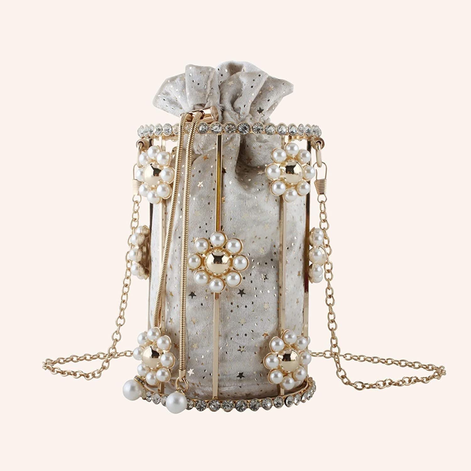 Elegant Hollow-Out Crossbody Bag for Women - Gold Evening Clutch Purse for Wedding, Prom & Birthday Parties | Perfect for Date Nights, Formal Events & Special Occasions