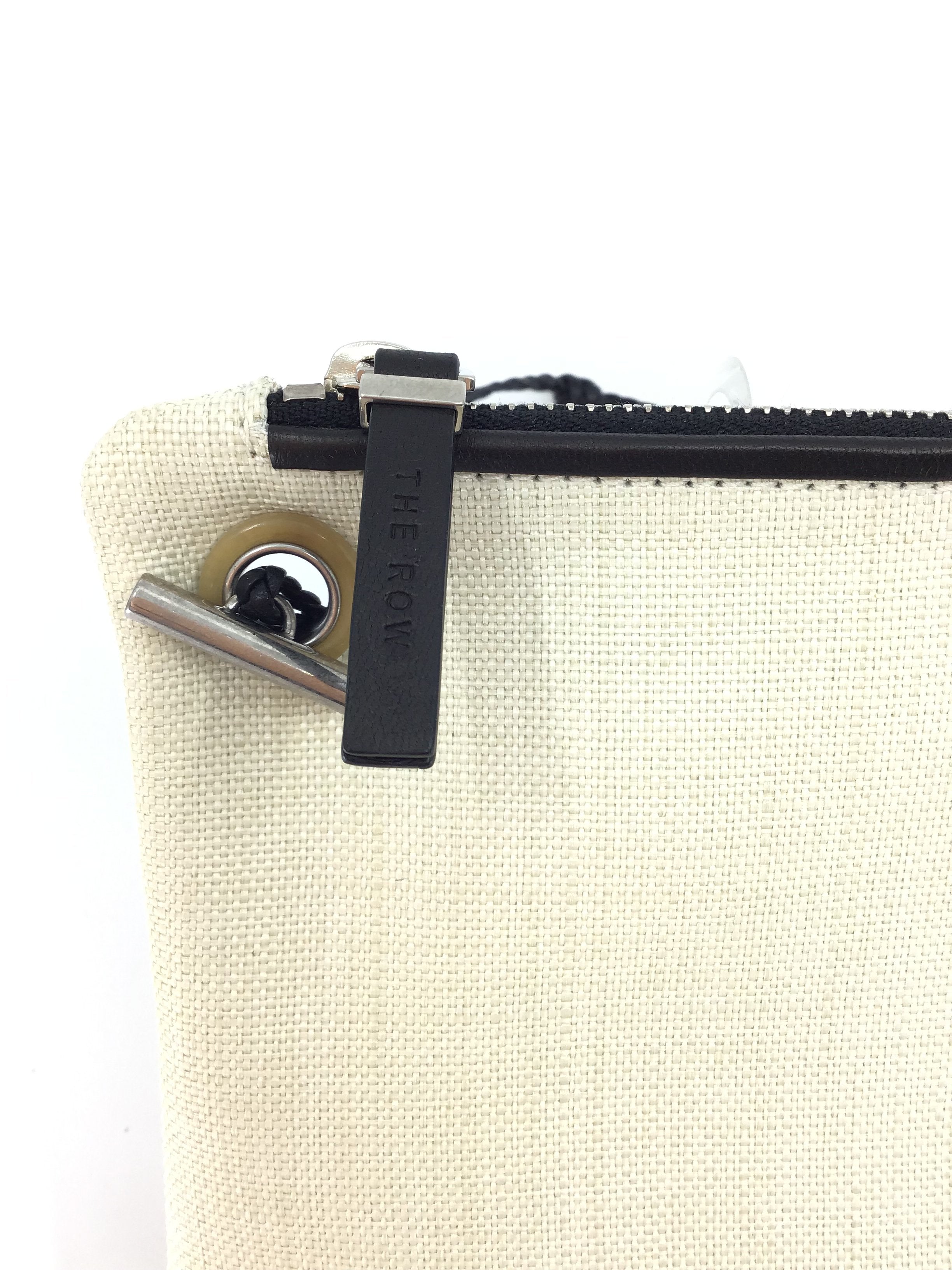 The Row Mini Coated Canvas Shoulder Bag with Removable Knotted Leather Strap | Stylish Crossbody Purse for Women | Perfect for Work, Travel & Everyday Use