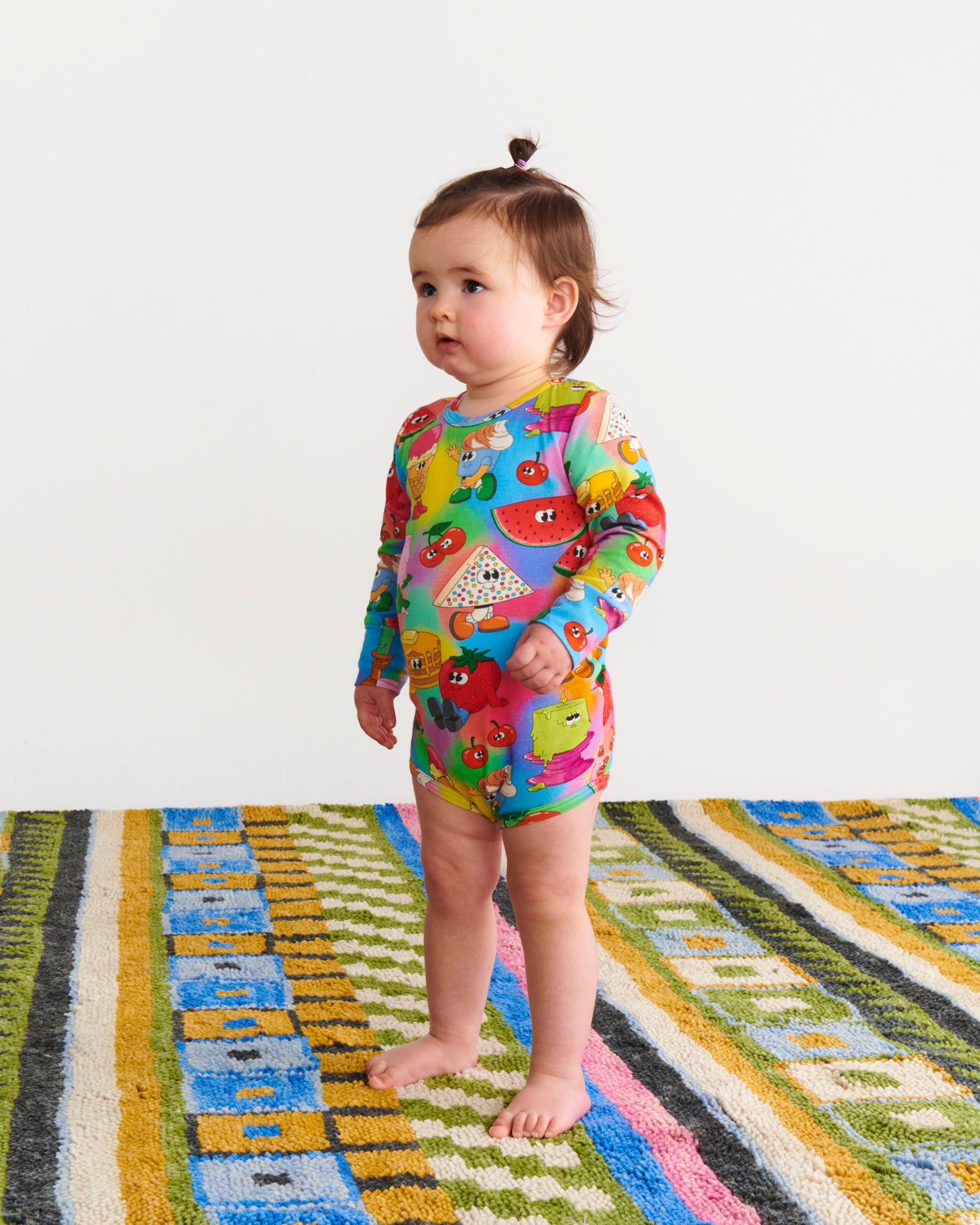 Just Dessert Organic Long Sleeve Romper for Baby Girls | Soft Cotton Jumpsuit | Perfect for Playdates & Photo Shoots