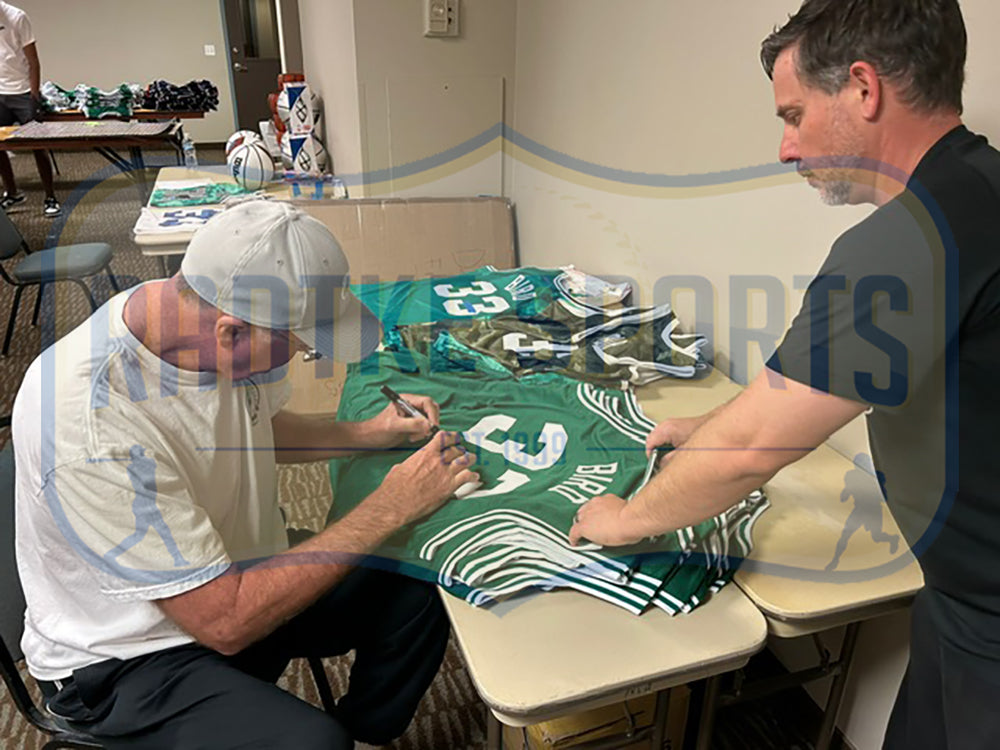 Larry Bird Autographed Boston Celtics Green Custom Jersey - Authentic Signed NBA Memorabilia for Collectors & Fans - Perfect for Display, Gifting, and Sports Memorabilia Collections