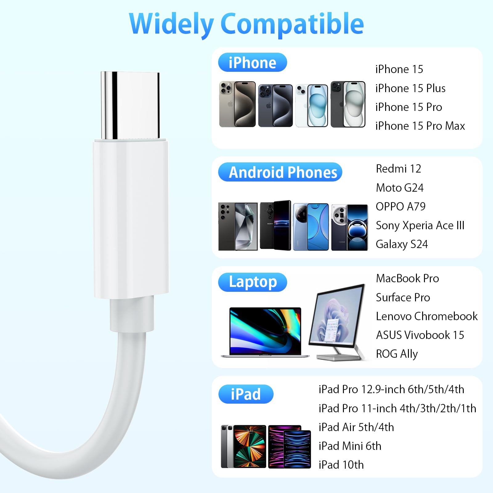 4-in-1 USB C SD Card Reader - OTG Adapter for Micro SD/SD/Type-C/USB - Compatible with iPhone 15/Pro/Plus, iPad Pro, MacBook, Galaxy S8-S24 - Perfect for Photo Transfer, Data Backup & Mobile File Management