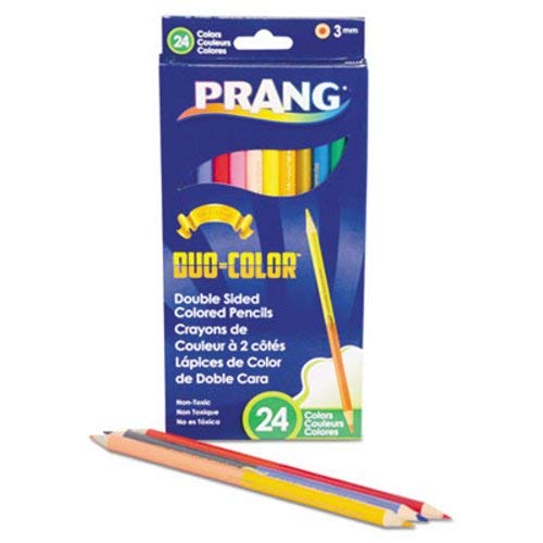 Prang Duo-Color 3mm Colored Pencils - Assorted 12-Pack (35 Sets) for Art, School Projects & Adult Coloring Books
