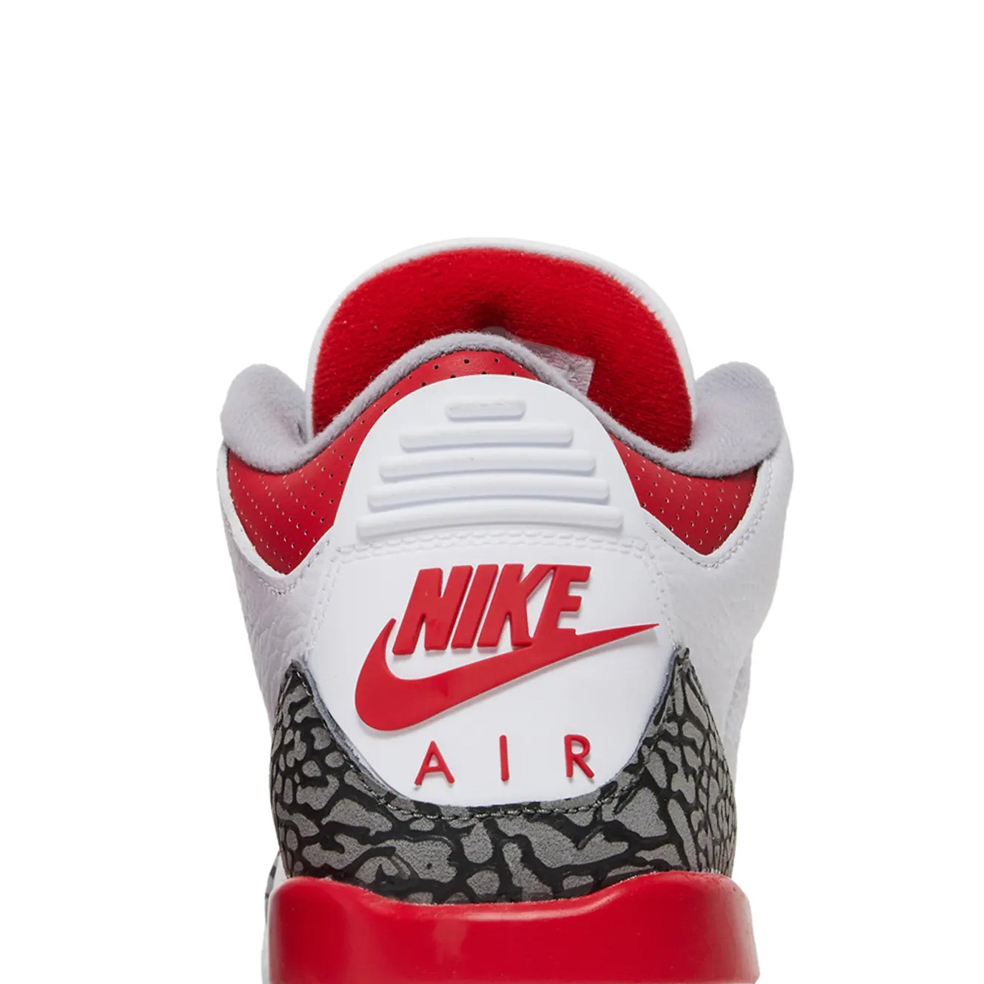 Air Jordan 3 Retro 'Fire Red' GS Sneakers (2022) - White/Red Basketball Shoes for Women & Girls - Perfect for Streetwear, Gym & Casual Outfits