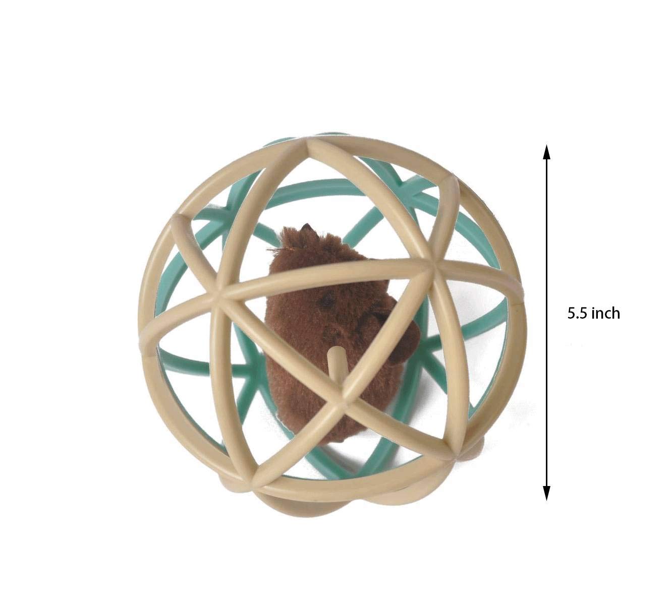 Interactive Cat Toy Ball with Squeaky Mouse - Fun Cage Ball for Indoor Cats - Perfect for Playtime, Exercise & Hunting Instincts - Great for Kittens & Adult Cats