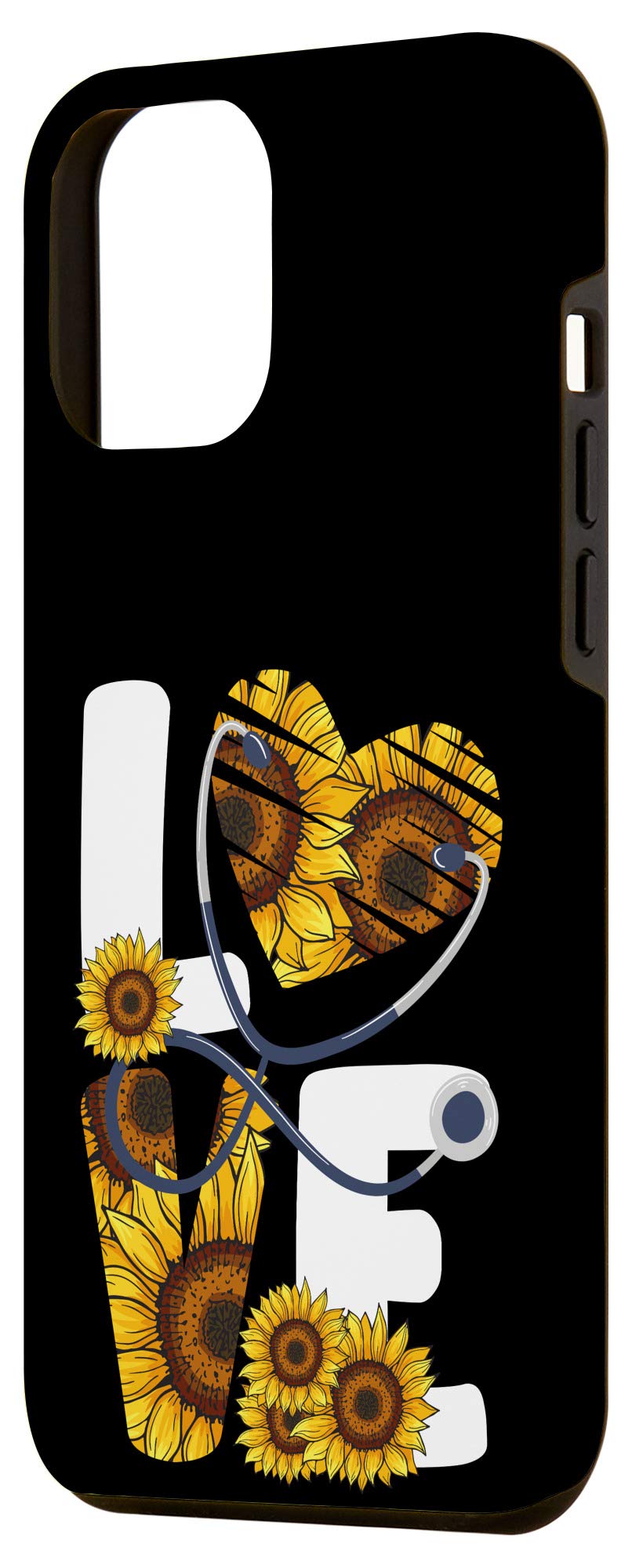 iPhone 12 Pro Max Case - Sunflower Leopard Print Design for Nurses & Medical Professionals | Perfect Gift for Healthcare Workers & Nursing Students