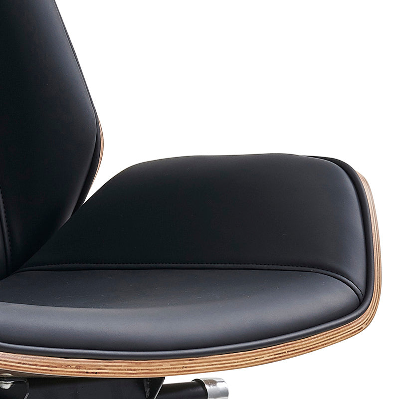 Ergonomic TYLER High Back Office Chair with Walnut & Black Finish - Perfect for Home Office, Gaming, and Workspace Comfort