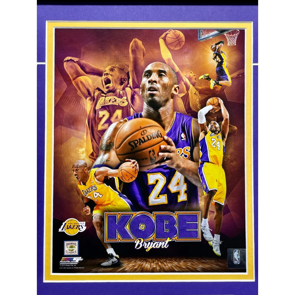 Authentic Kobe Bryant Final Lakers Game Used Confetti & Season Ticket Collage Framed Memorabilia #D/248 - Perfect for Sports Collectors & Lakers Fans Display