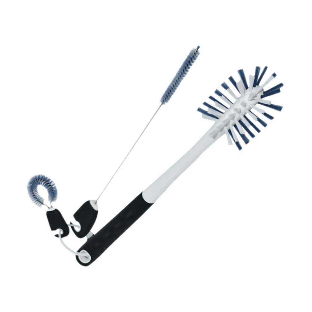 3-in-1 Multi-Purpose Cleaning Brush Set - Bottle Brush, Test Tube Brush, Straw Cleaner & Gap Brush for Kitchen, Tile, Home Cleaning (Perfect for Baby Bottles, Coffee Mugs, Narrow Gaps)