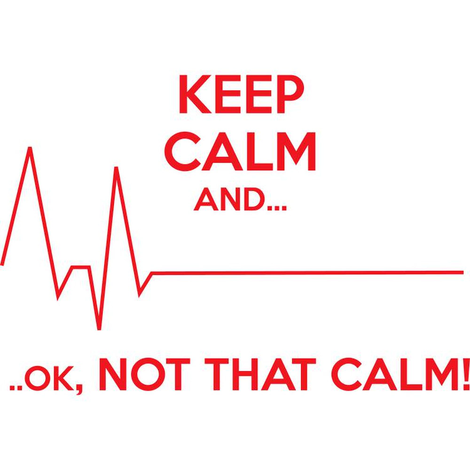 Keep Calm and... Ok, Not That Calm! Funny Oval Car Magnet - Euro Style Bumper Sticker for Cars, Trucks & Vehicles - Perfect for Road Trips, Commuting & Expressing Your Personality