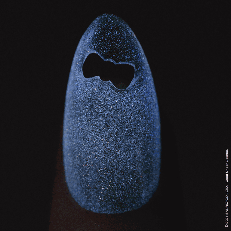 Apres x Kuromi Cat Eye Gel K108 - Kuromi & Romina Nail Art Design | Long-Lasting Press-On Nails for Parties, Cosplay & Special Occasions