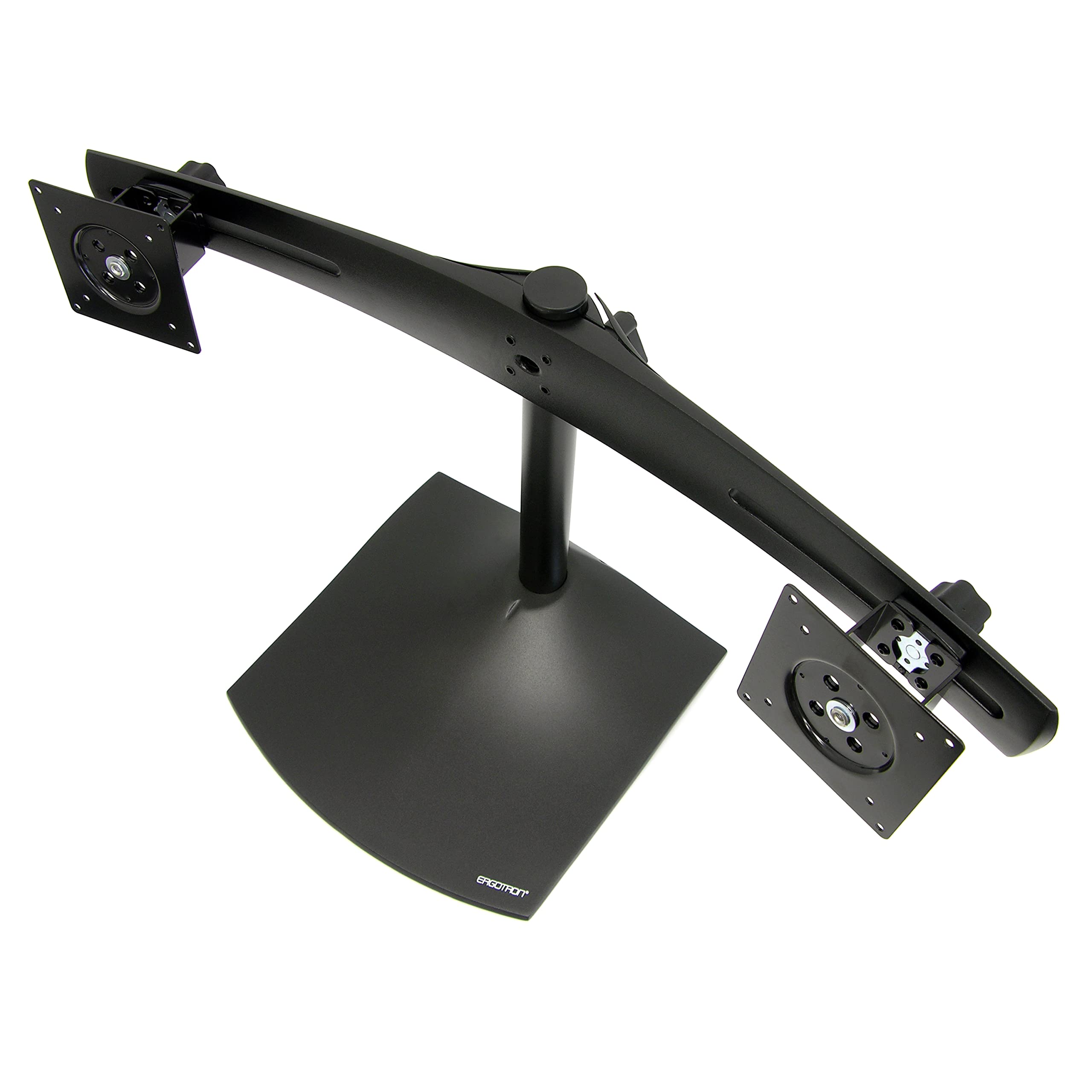 Ergotron DS100 Dual Monitor Stand - Adjustable VESA Mount for 2 Screens up to 24 Inches (0-31 lbs Each) - Horizontal Desk Mount for Home Office & Gaming Setup