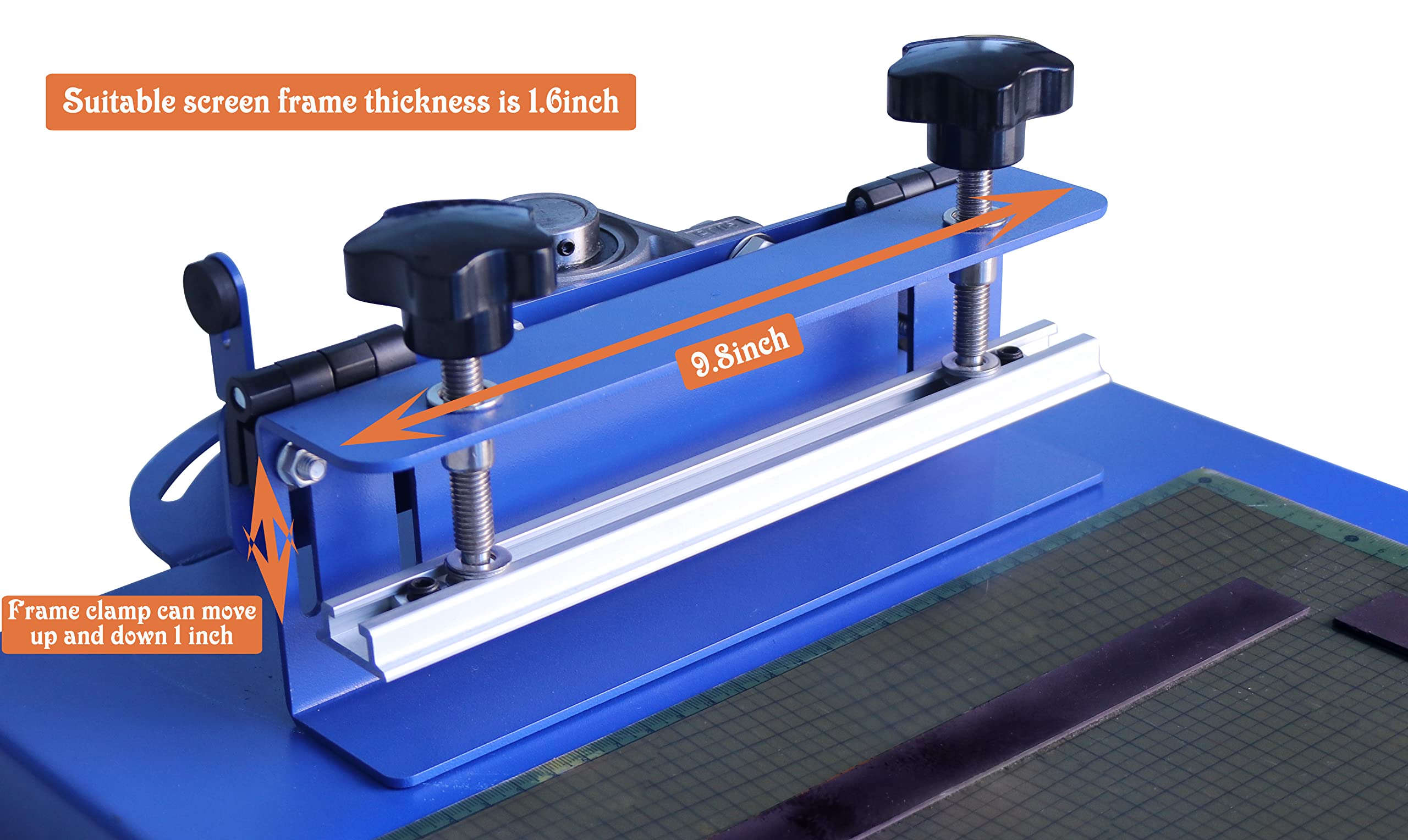 TECHTONGDA 1 Color Screen Printing Machine - 14×16.5inch Rotating Screen Silk Screen Press for DIY T-Shirt Printing | Perfect for Custom Apparel, DIY Crafts & Small Business T-Shirt Production