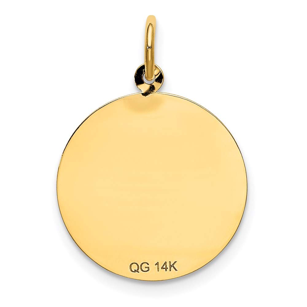 14k Yellow Gold Happy Birthday Charm Pendant for Women - Elegant Birthday Gift Jewelry for Mom, Wife, Daughter - Perfect for Birthdays, Anniversaries & Special Occasions