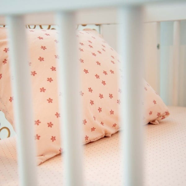 Elys & Co 4-Piece Baby Crib Bedding Set - Soft Cotton Crib Sheets, Fitted Crib Skirt, Bumper Pads - Perfect for Nursery Decor & Newborn Sleep Comfort