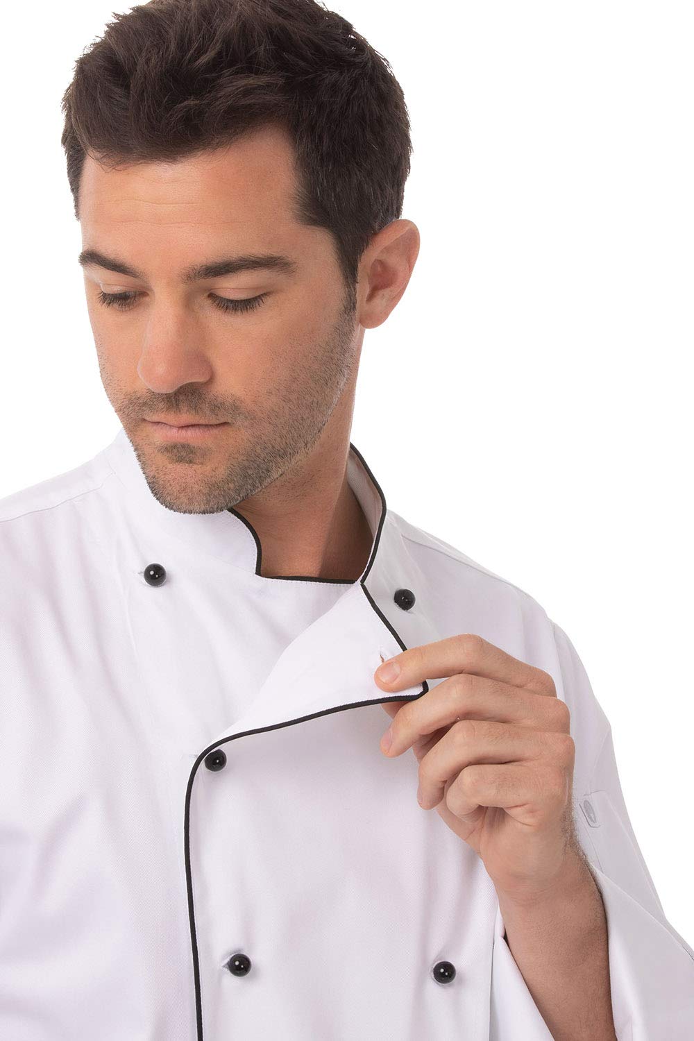Chef Works Customized Men's Newport Executive Chef Coat - Professional Kitchen Uniform for Cooking, Baking & Culinary Arts