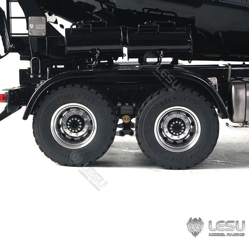 LESU 1/14 Scale 6x6 Metal RC Concrete Mixer Truck with Functional Lights, Sound System & Servo - Ready-to-Run Remote Control Construction Vehicle for Kids & Adults - Perfect for Construction Site Play, RC Hobby Collection & Birthday Gifts