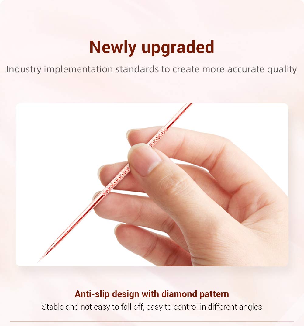 Professional 4-Piece Blackhead & Whitehead Remover Kit - Acne Pimple Extractor Tools Set with Comedone Blemish Removal (Rose Gold) for Clear Skin Care & Facial Treatment at Home