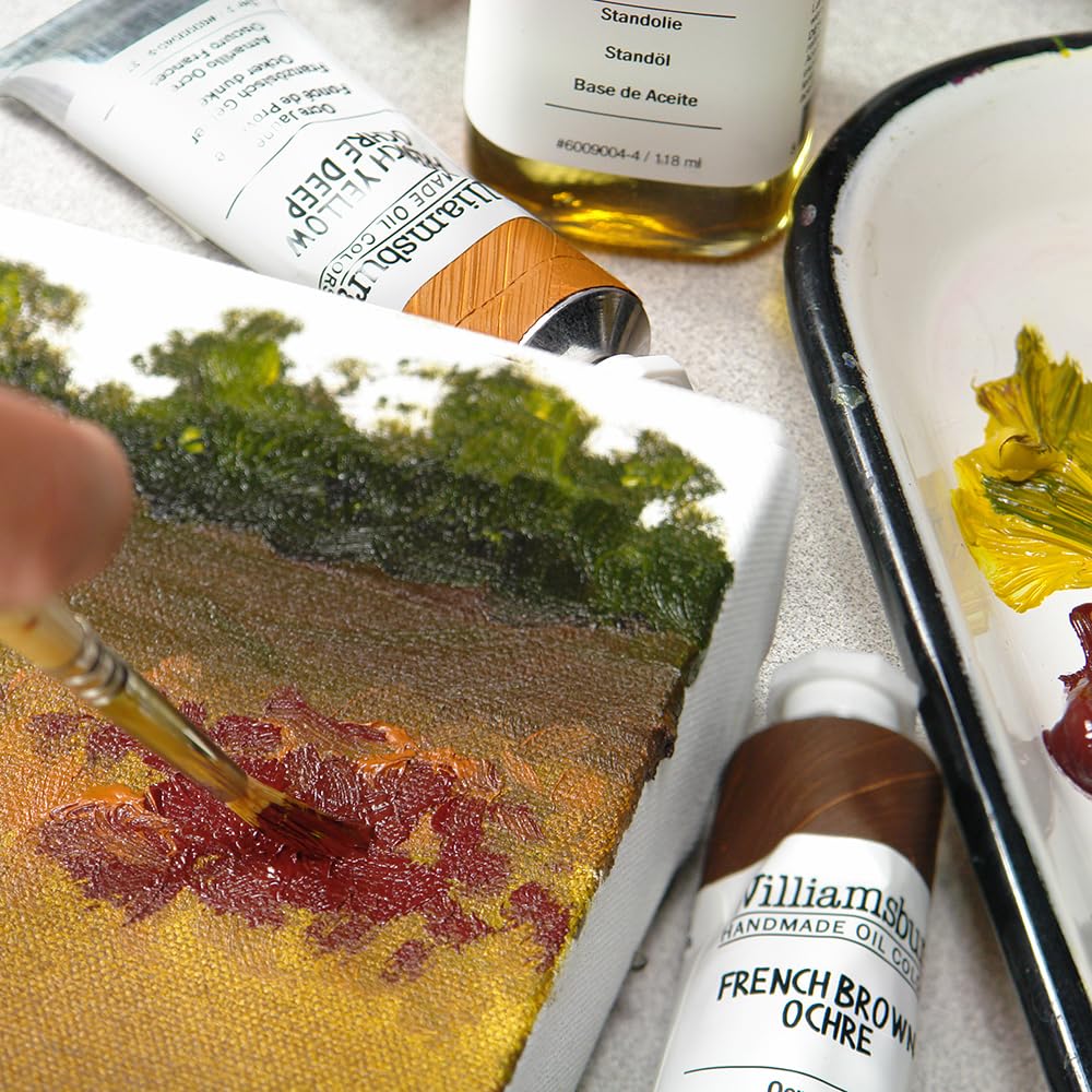 Premium Williamsburg Artist Oil Colors by GOLDEN - French Earths Set of 6 Professional Oil Paints for Landscape, Portrait & Still Life Painting | Ideal for Artists, Students & Art Classes