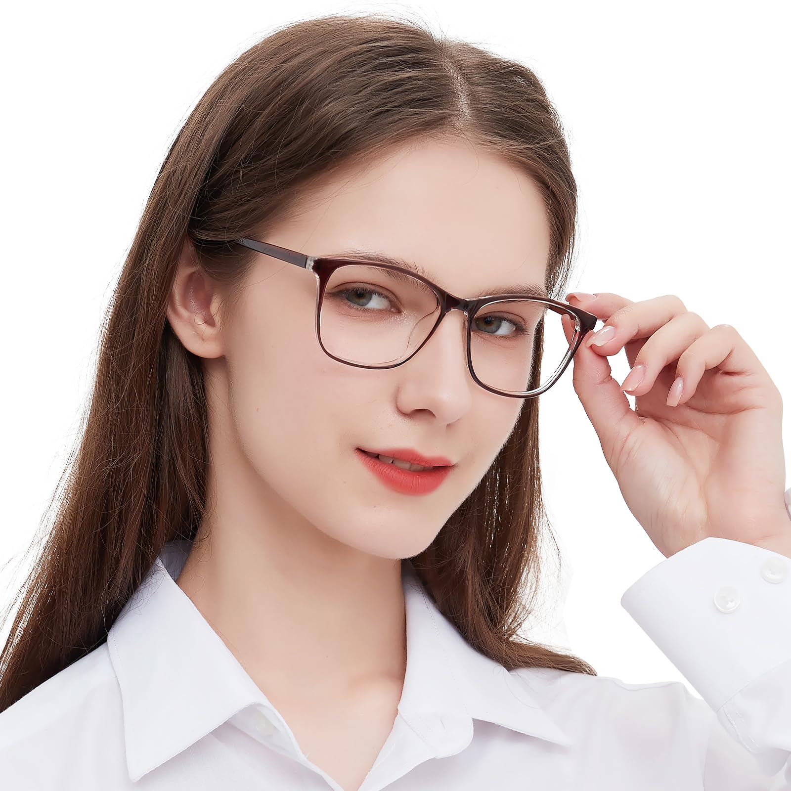 OCCI CHIARI Blue Light Blocking Glasses for Women - Non Prescription Computer Glasses, Fashion Eyewear with Full Rim Optical Frame - Perfect for Office Work, Gaming & Screen Time Protection