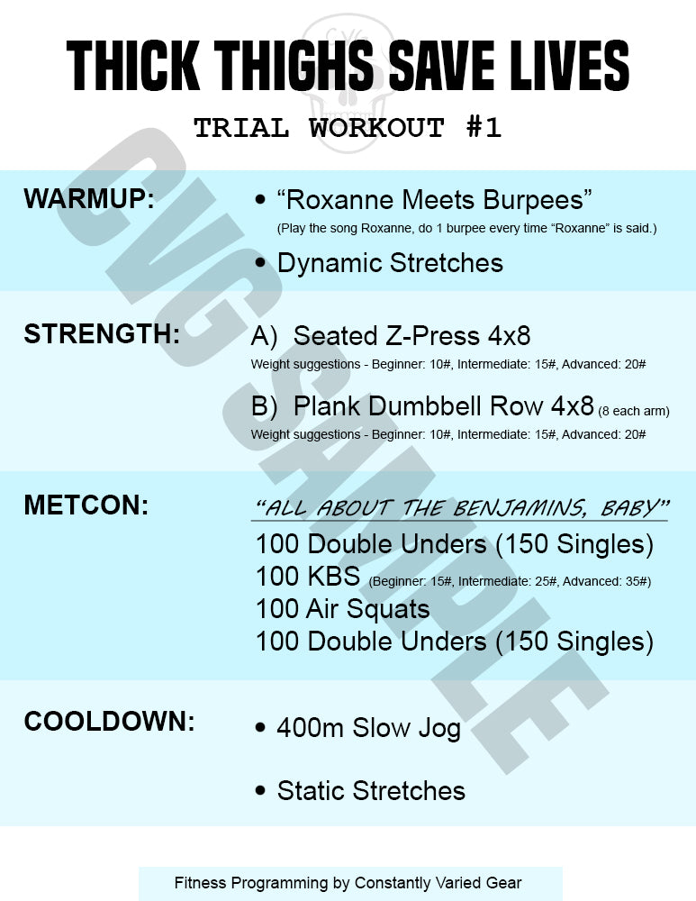 30-45 Day Workout eBook: Thick Thighs Save Lives - Fitness Guide for Women | Home & Gym Workouts for Stronger Legs & Glutes