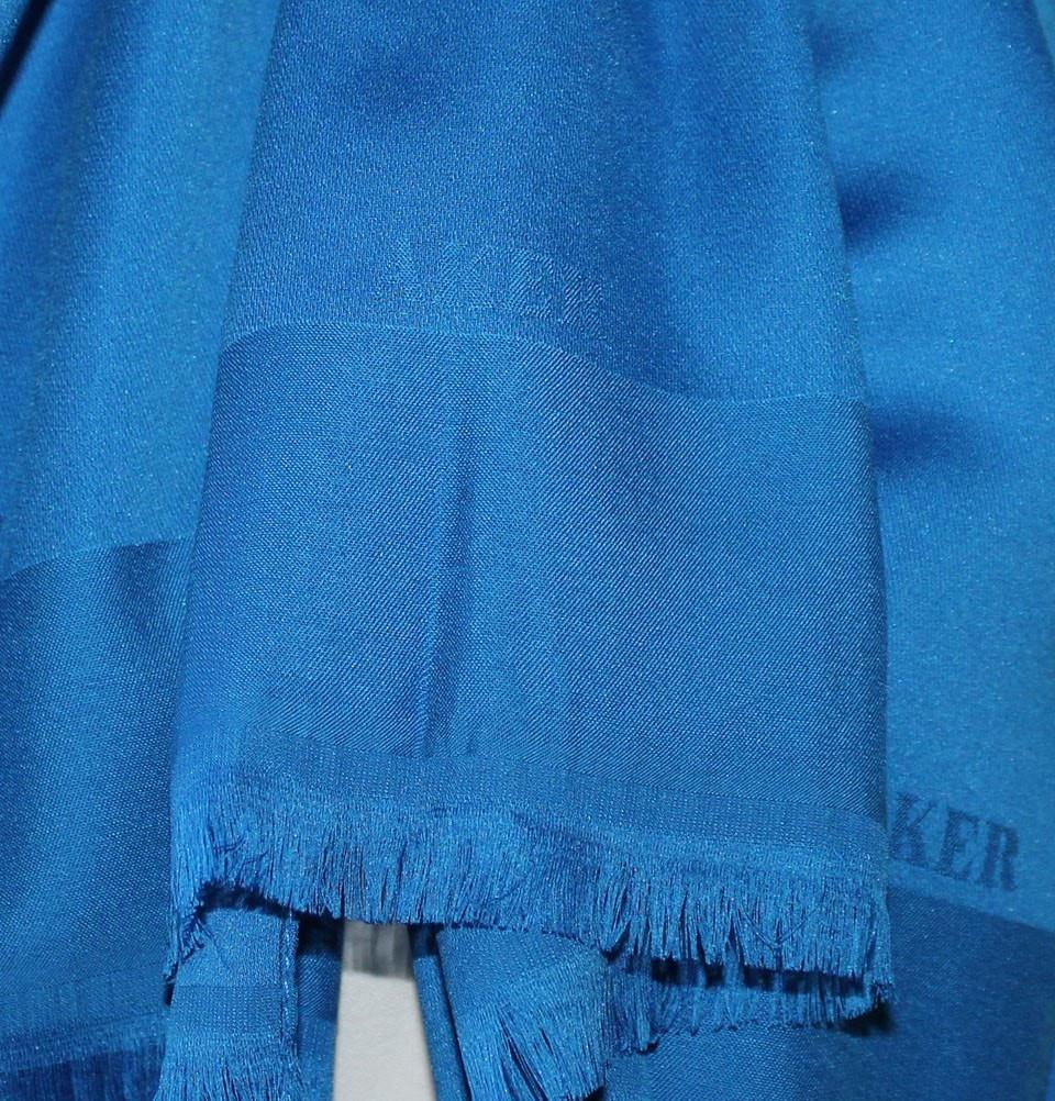 Aker Solid Shawl 1002SLK 924 Bright Blue - Lightweight Womens Fashion Scarf for Casual Outfits, Office Wear & Special Occasions