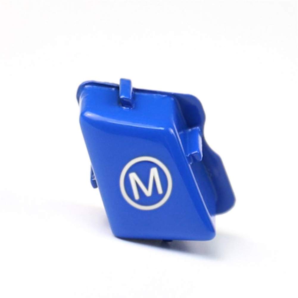 ihreesy Steering Wheel M Mode Button Cover for BMW 3 Series M3 E90 E92 E93 2007-2013 - Blue Auto Interior Upgrade