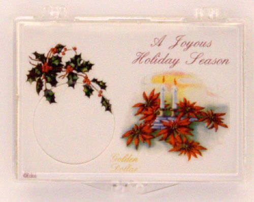 Small Dollar Christmas Candles Snap Lock 2x3 Coin Holder 3 Pack - Perfect for Holiday Gifts, Party Favors & Home Decor